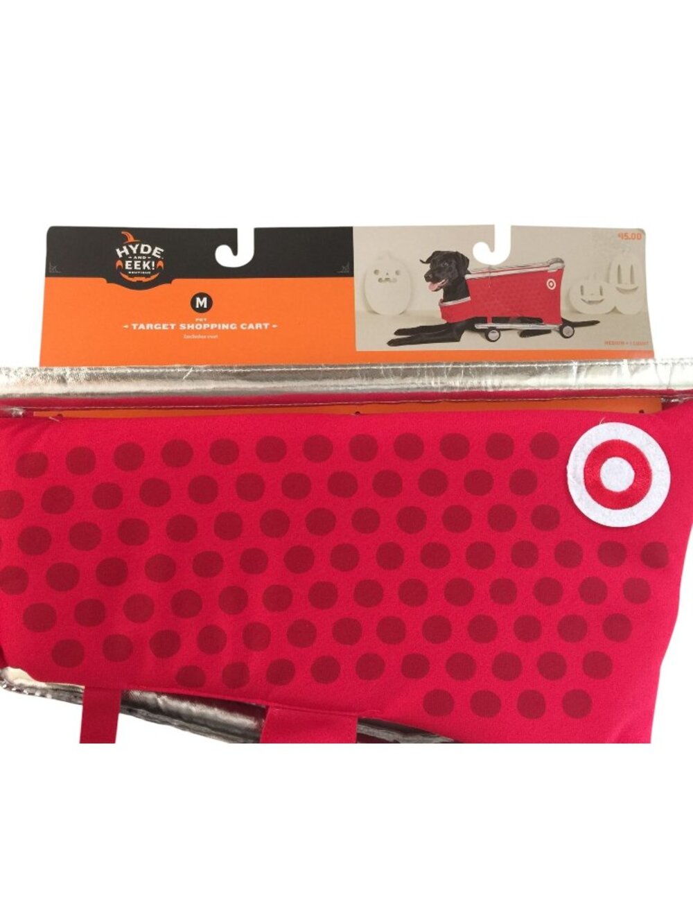 Target Pet Shopping Cart Costume Medium includes Vest up to 40 lbs